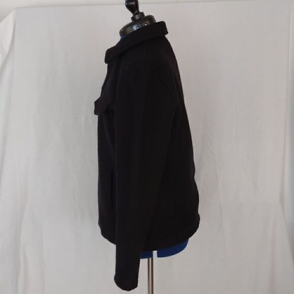 True
American Pineapple Clothing Company Large Black Wool Coat - Picture 2 of 14